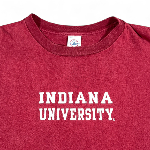 Vintage Indiana University Shirt Adult EXTRA LARGE Red College Hoosiers NCAA 90s - Picture 2 of 7